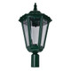 Chester Large Post Top Light - Green Finish / B22 Chester Large Post Top Light - Green Finish / B22